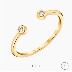 Babygold Open Diamond Ring Size 8